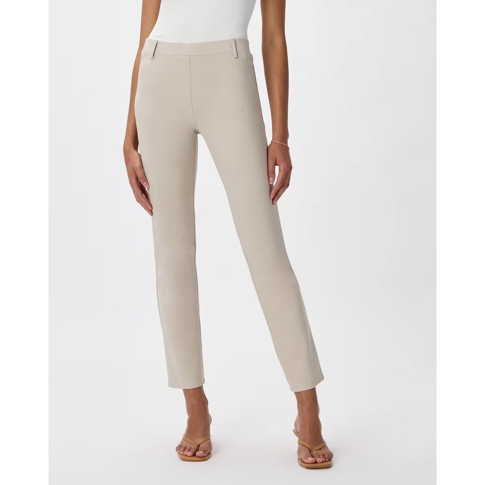 NEW Quince Ultra-Stretch Ponte Straight Leg Pants Size M ecru neutral beige